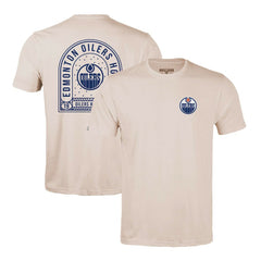 Edmonton Oilers Levelwear Richmond Stained Glass T-Shirt - Khaki | US 202038997