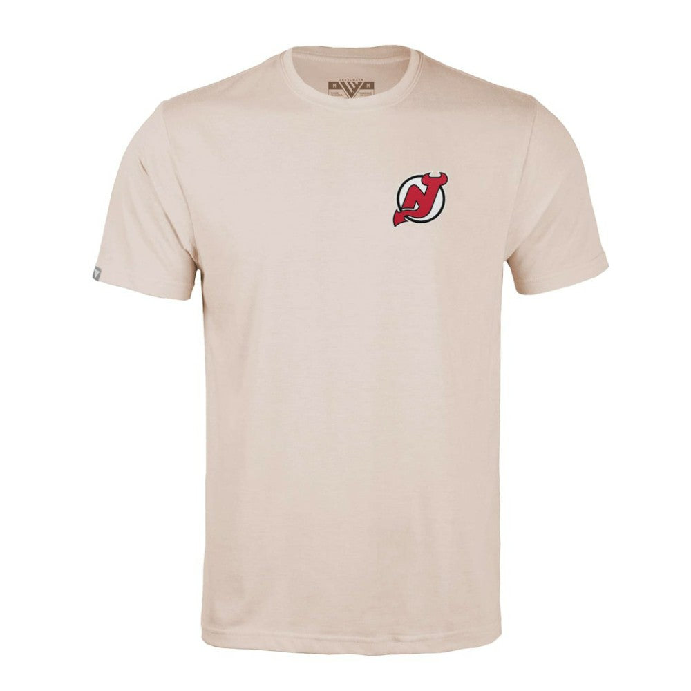 New Jersey Devils Levelwear Richmond Stained Glass T-Shirt - Khaki | US 202038998