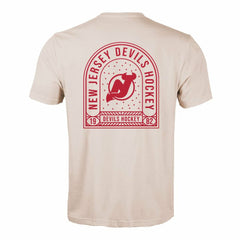 New Jersey Devils Levelwear Richmond Stained Glass T-Shirt - Khaki | US 202038998