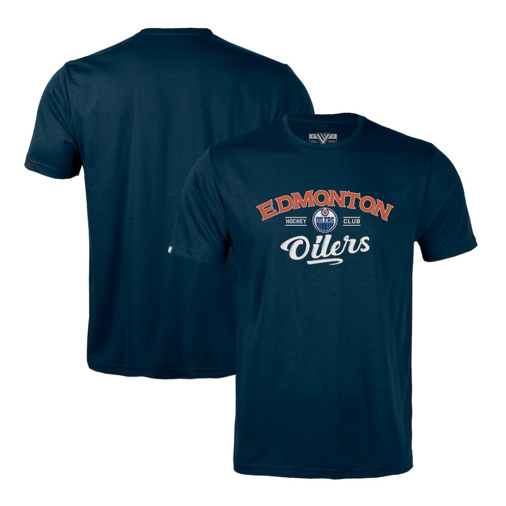 Edmonton Oilers Levelwear Richmond Ice Wall T-Shirt - Navy | US 202039011