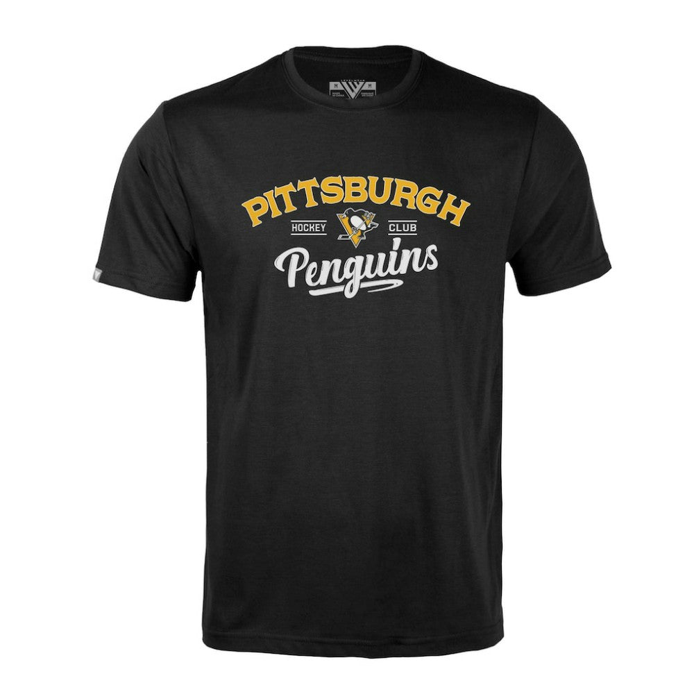 Pittsburgh Penguins Levelwear Richmond Ice Wall T-Shirt - Black | US 202039025