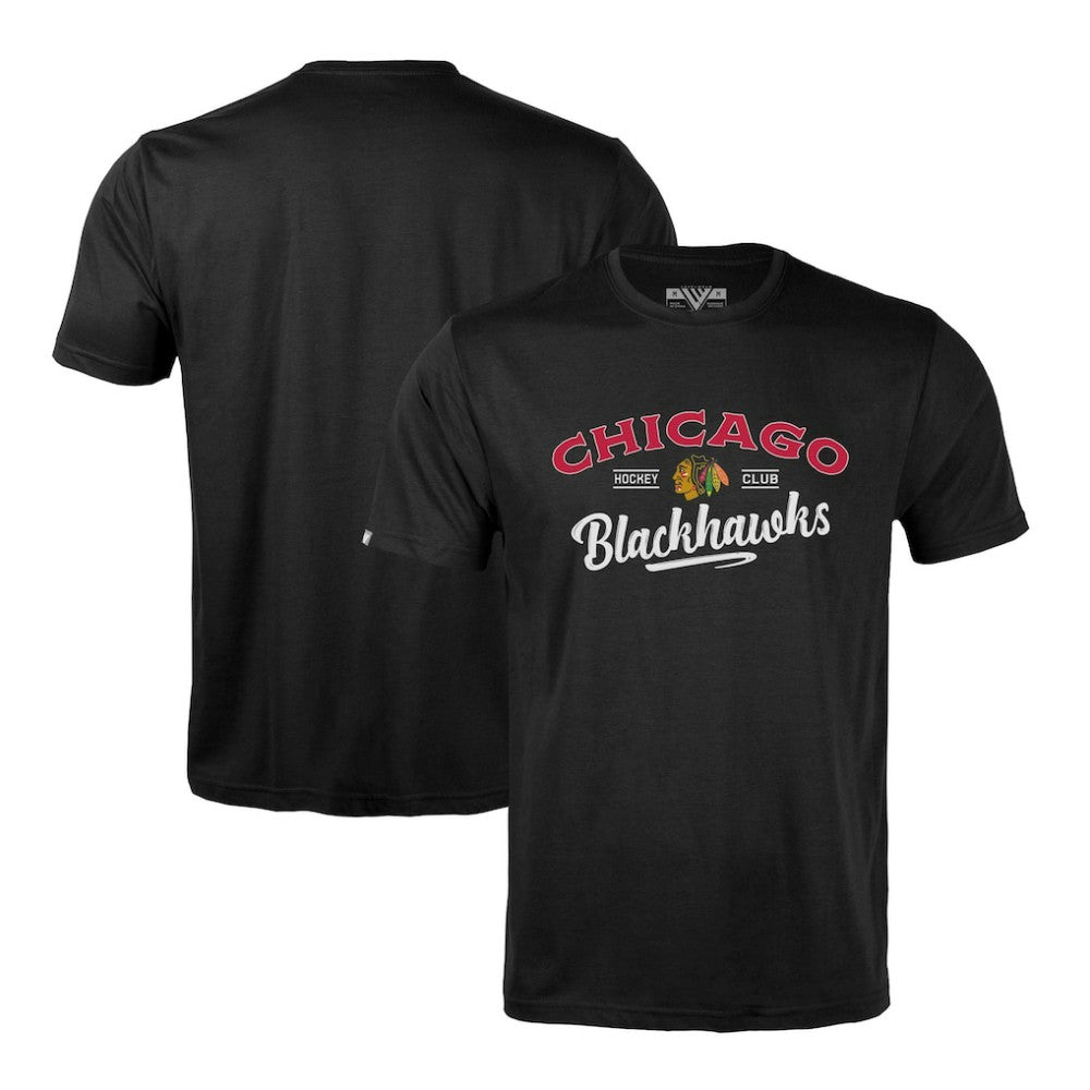 Chicago Blackhawks Levelwear Richmond Ice Wall T-Shirt - Black | US 202039026