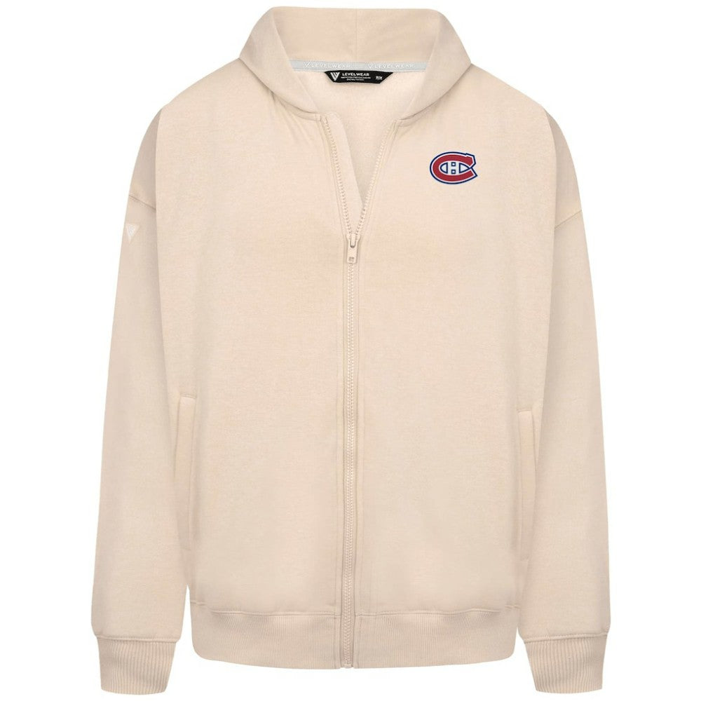 Montreal Canadiens Levelwear Uphill Stained Glass Full-Zip Hoodie Jacket - Khaki | US 202039339