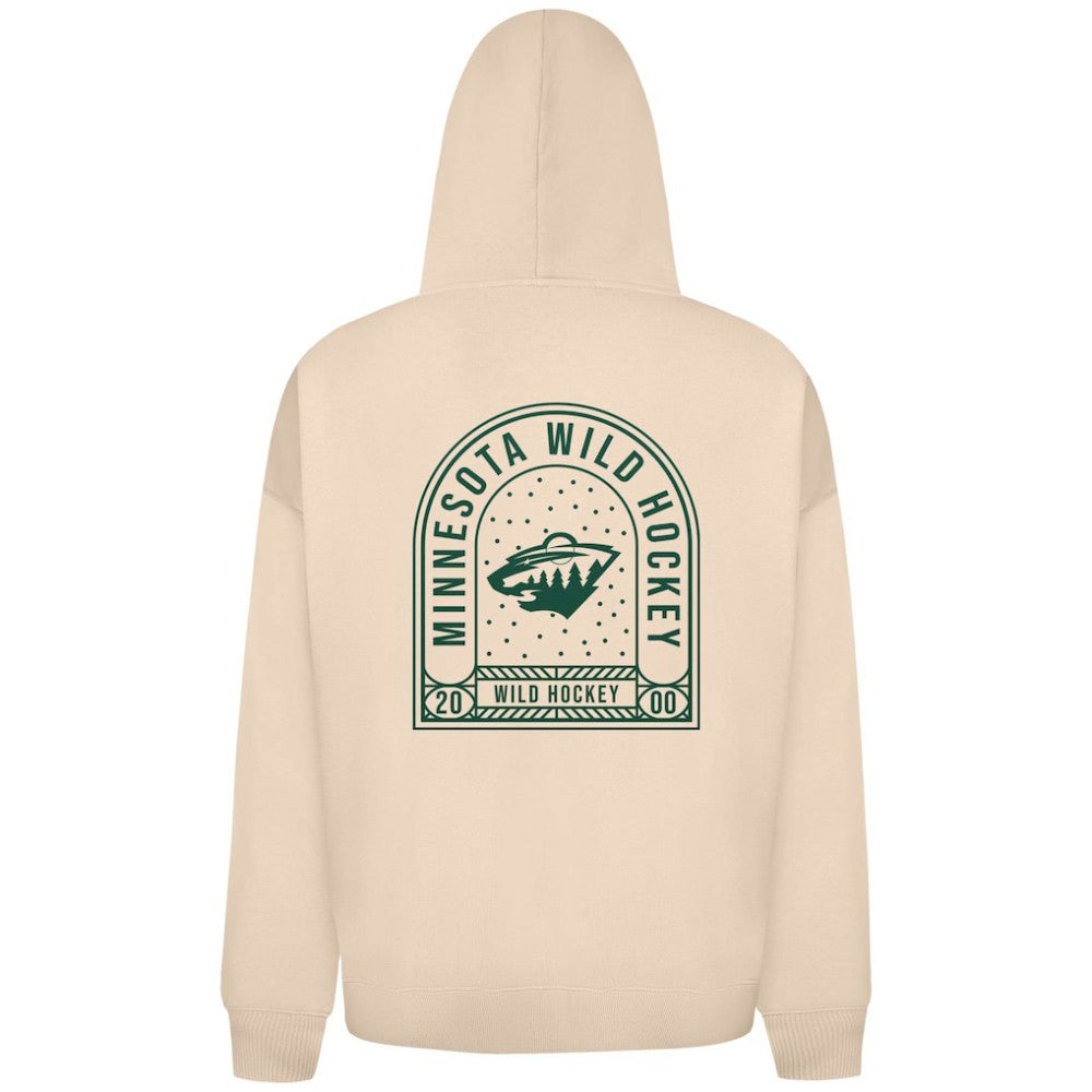 Minnesota Wild Levelwear Uphill Stained Glass Full-Zip Hoodie Jacket - Khaki | US 202039347