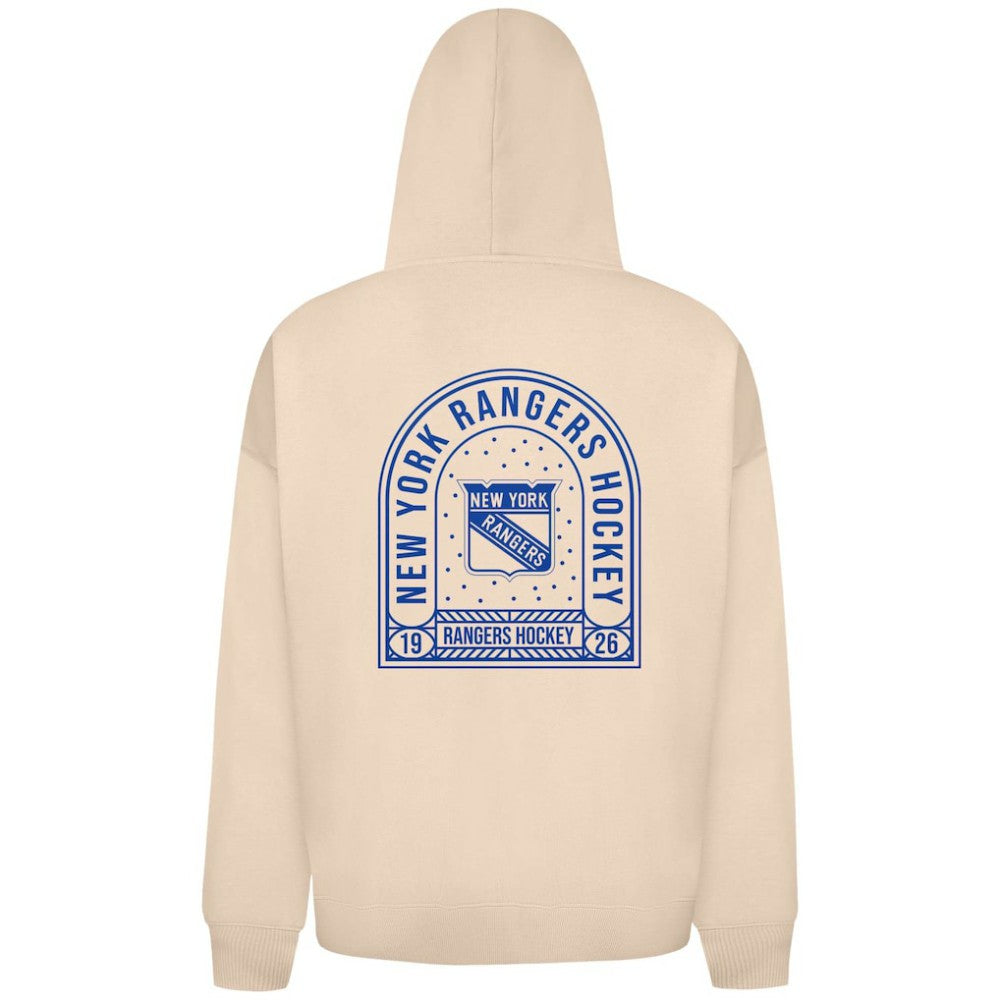New York Rangers Levelwear Uphill Stained Glass Full-Zip Hoodie Jacket - Khaki | US 202039350