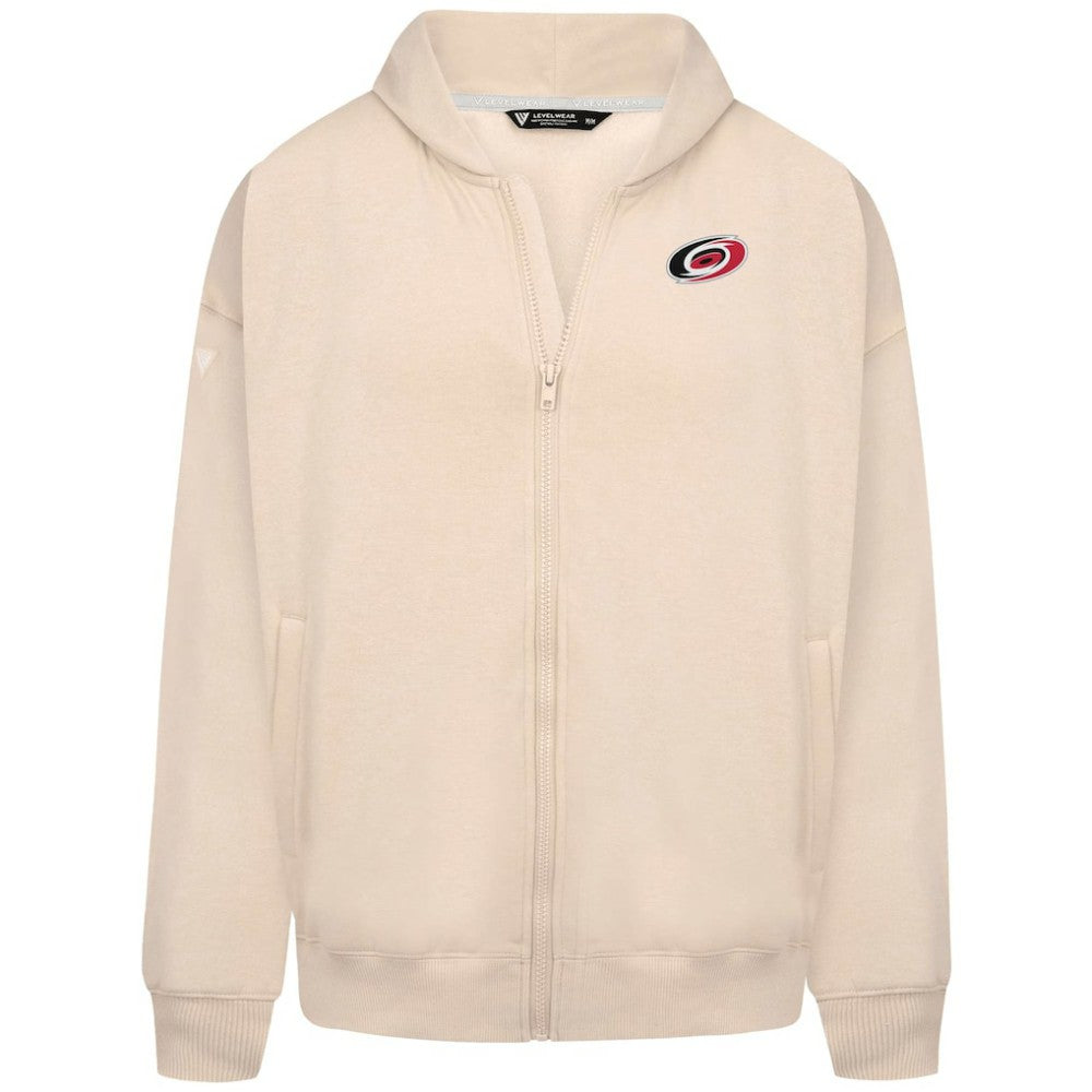 Carolina Hurricanes Levelwear Uphill Stained Glass Full-Zip Hoodie Jacket - Khaki | US 202039351