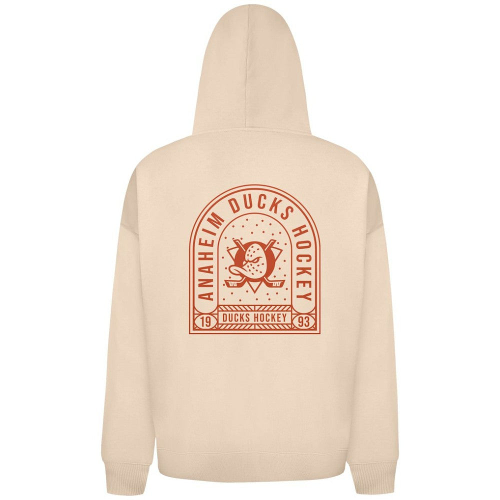 Anaheim Ducks Levelwear Uphill Stained Glass Full-Zip Hoodie Jacket - Khaki | US 202039352