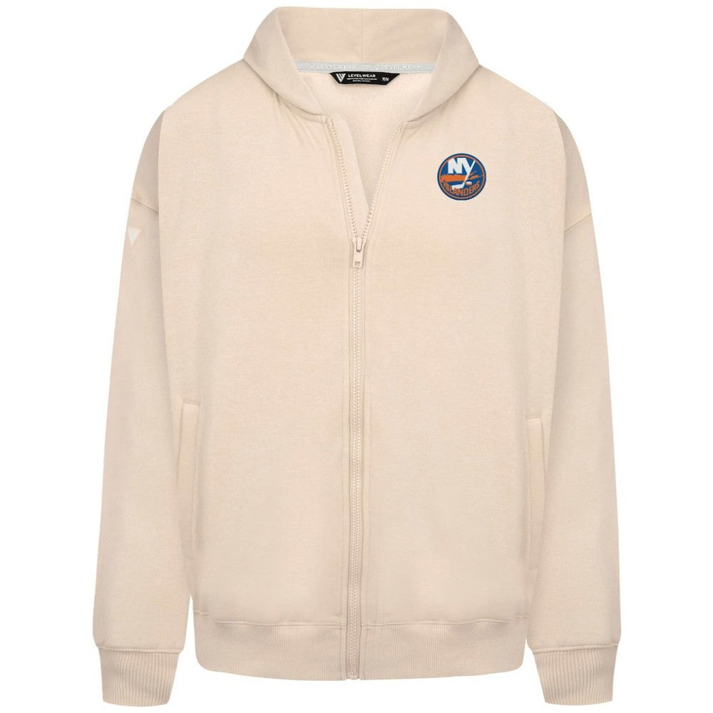 New York Islanders Levelwear Uphill Stained Glass Full-Zip Hoodie Jacket - Khaki | US 202039353