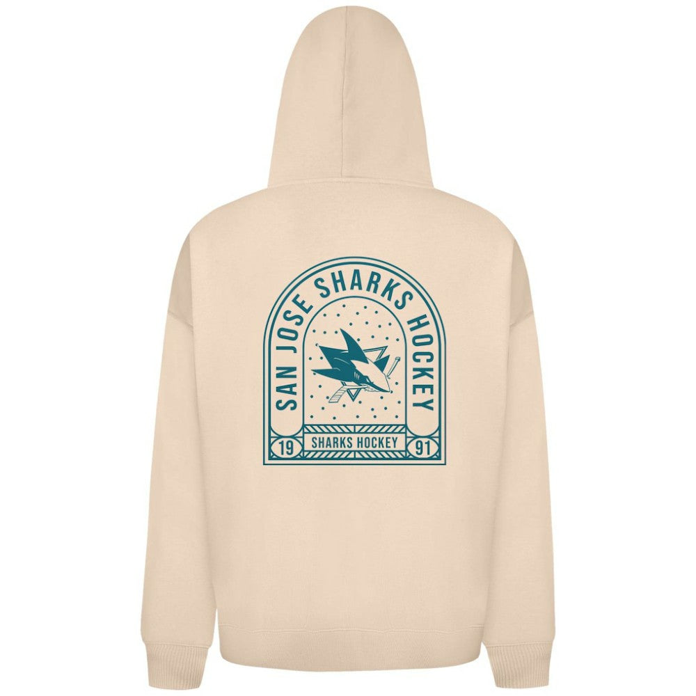 San Jose Sharks Levelwear Uphill Stained Glass Full-Zip Hoodie Jacket - Khaki | US 202039358