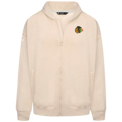 Chicago Blackhawks Levelwear Uphill Stained Glass Full-Zip Hoodie Jacket - Khaki | US 202039362