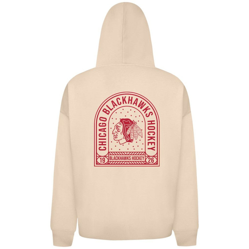 Chicago Blackhawks Levelwear Uphill Stained Glass Full-Zip Hoodie Jacket - Khaki | US 202039362