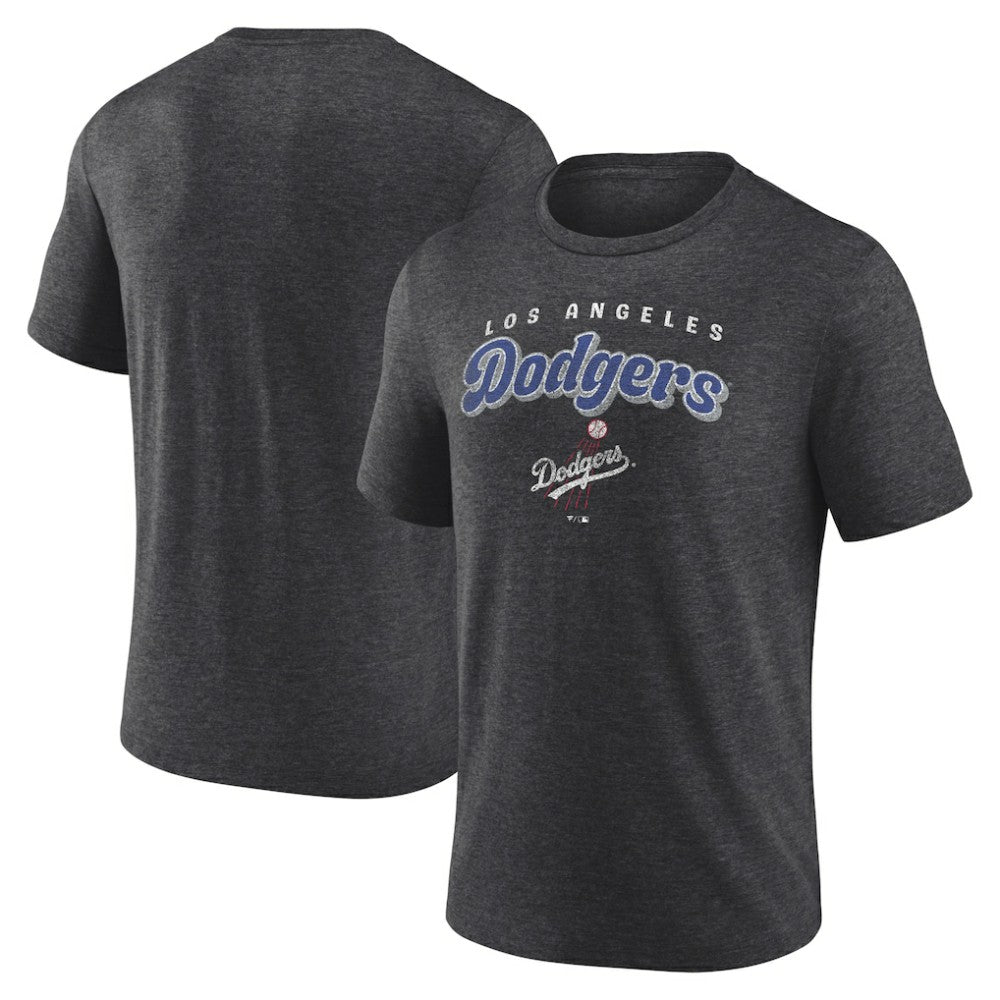 Los Angeles Dodgers Wonderment Tri-Blend T-Shirt - Charcoal T-shirts