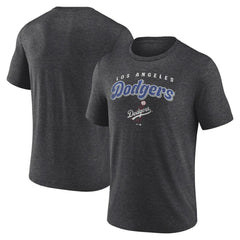 Los Angeles Dodgers Wonderment Tri-Blend T-Shirt - Charcoal T-shirts