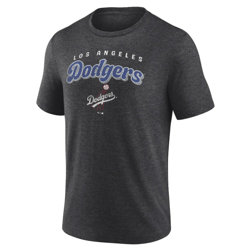 Los Angeles Dodgers Wonderment Tri-Blend T-Shirt - Charcoal T-shirts