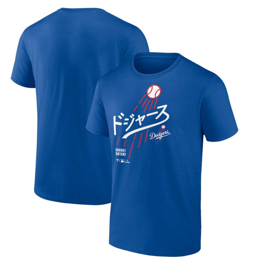 Shohei Ohtani Los Angeles Dodgers Japanese Letters T-Shirt - Royal T-shirts