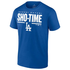 Shohei Ohtani Los Angeles Dodgers Sho-Time Horizontal T-Shirt - Royal T-shirts
