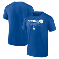 Los Angeles Dodgers Stacked Baseball T-Shirt - Royal T-shirts