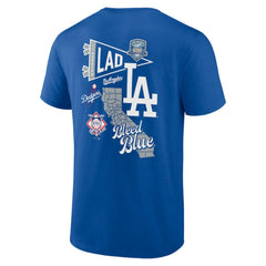 Los Angeles Dodgers Split Zone T-Shirt - Royal T-shirts