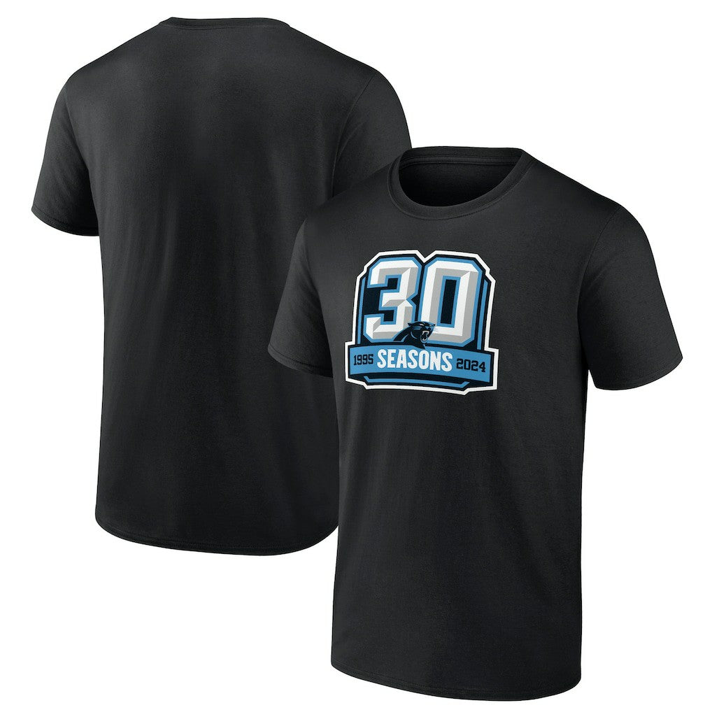 Carolina Panthers 30th Anniversary T-Shirt - Black T-shirts