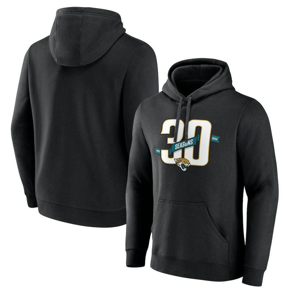 Jacksonville Jaguars 30th Anniversary Pullover Hoodie - Black Hoodies
