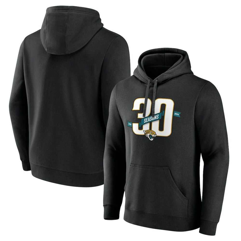 Jacksonville Jaguars 30th Anniversary Pullover Hoodie - Black Hoodies
