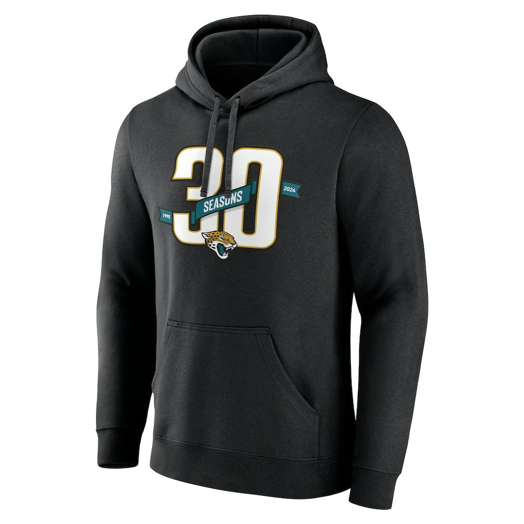 Jacksonville Jaguars 30th Anniversary Pullover Hoodie - Black Hoodies
