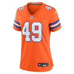 Dennis Smith Denver Broncos Women's Mile High Collection 1977 Throwback Retired Player Game Jersey - Orange Jerseys