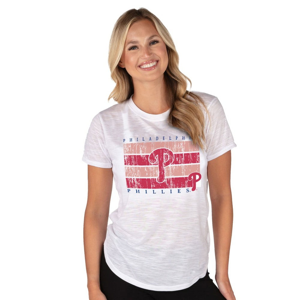 Philadelphia Phillies Concepts Sport Women's Infuse Knit Top - White Tops