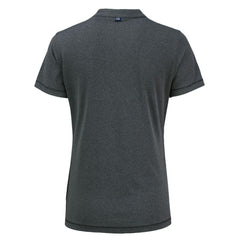 Toronto Blue Jays Cutter & Buck Women's Forge Stretch Blade DryTec V-Neck Polo - Heather Black