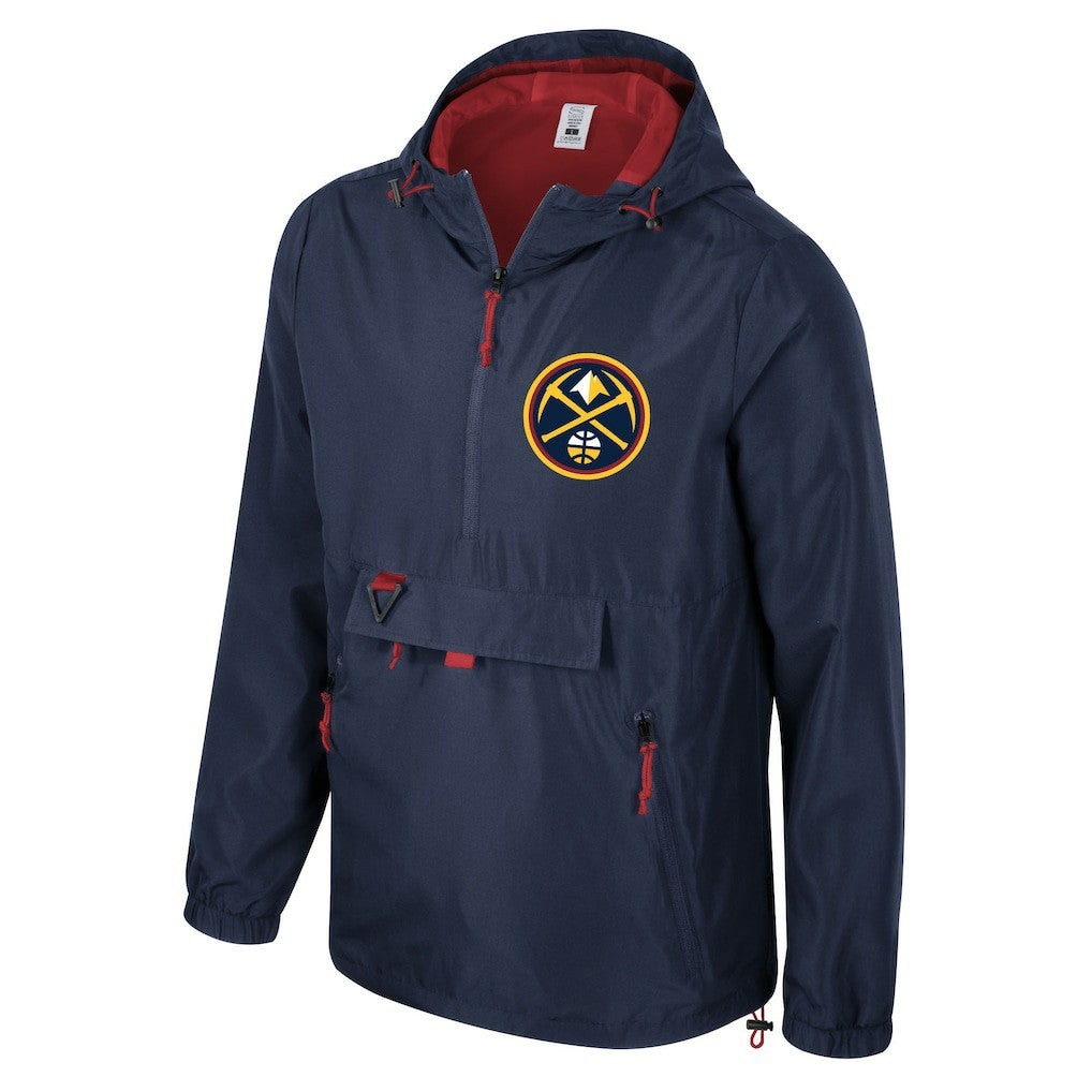 Denver Nuggets Stadium Essentials Unisex Compete Quarter-Zip Windbreaker Jacket Navy