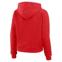 Atlanta Falcons WEAR by Erin Andrews Women's Plus Size Waffle Hoodie Pullover Top - Red Hoodies