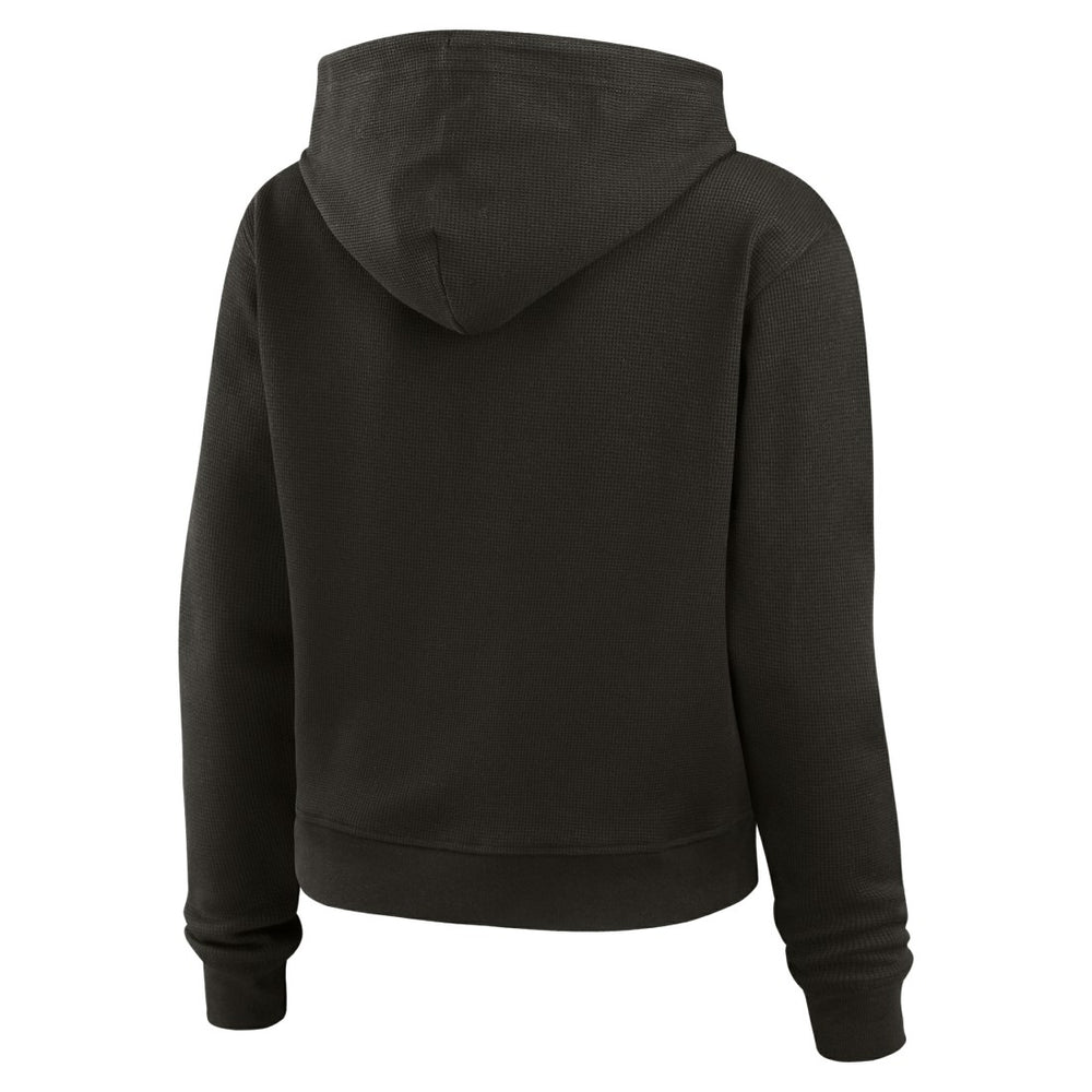 Tampa Bay Buccaneers WEAR by Erin Andrews Women's Plus Size Waffle Hoodie Pullover Top - Pewter Hoodies