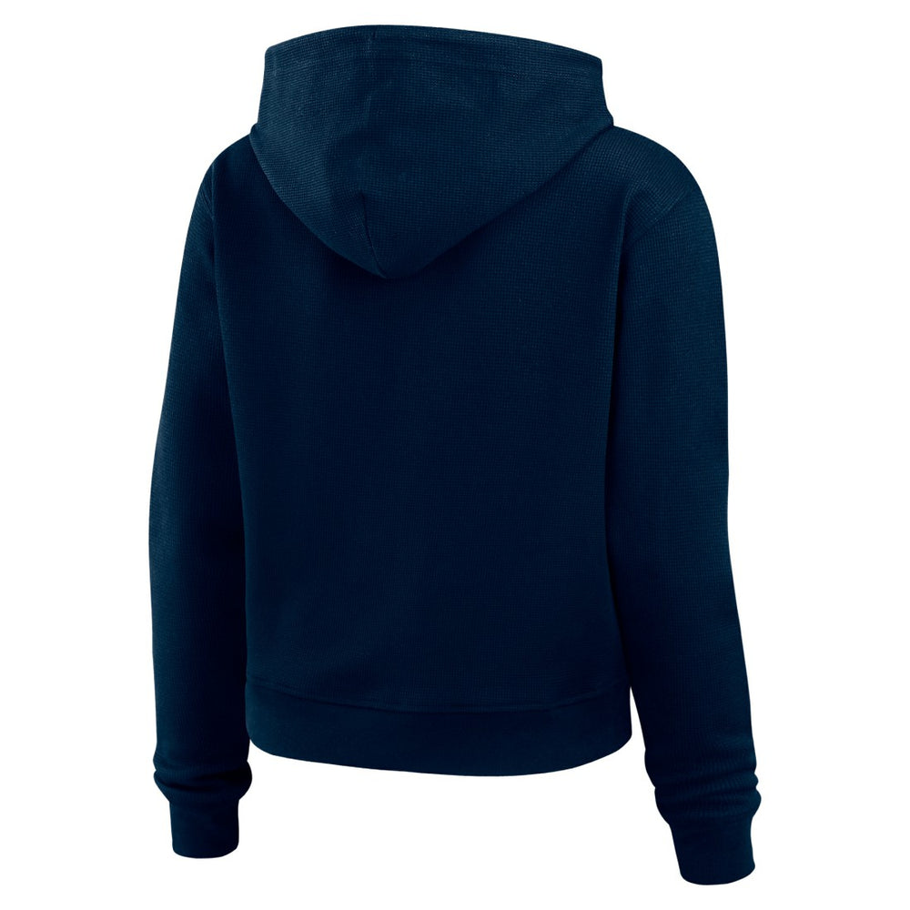 Tennessee Titans WEAR by Erin Andrews Women's Plus Size Waffle Hoodie Pullover Top - Navy Hoodies