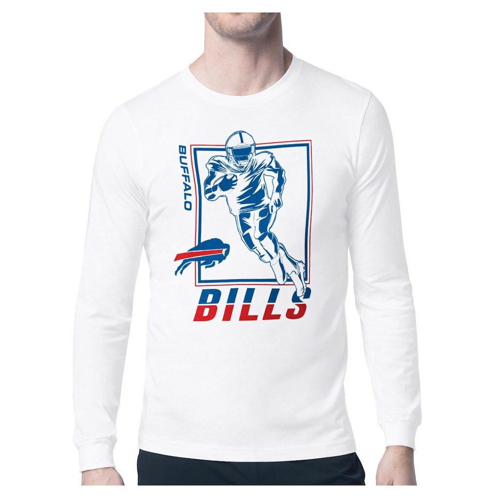 Buffalo Bills Starter Player Grid Graphic Long Sleeve T-Shirt - White T-shirts