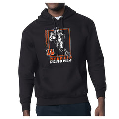 Cincinnati Bengals Starter Player Grid Pullover Hoodie - Black Hoodies