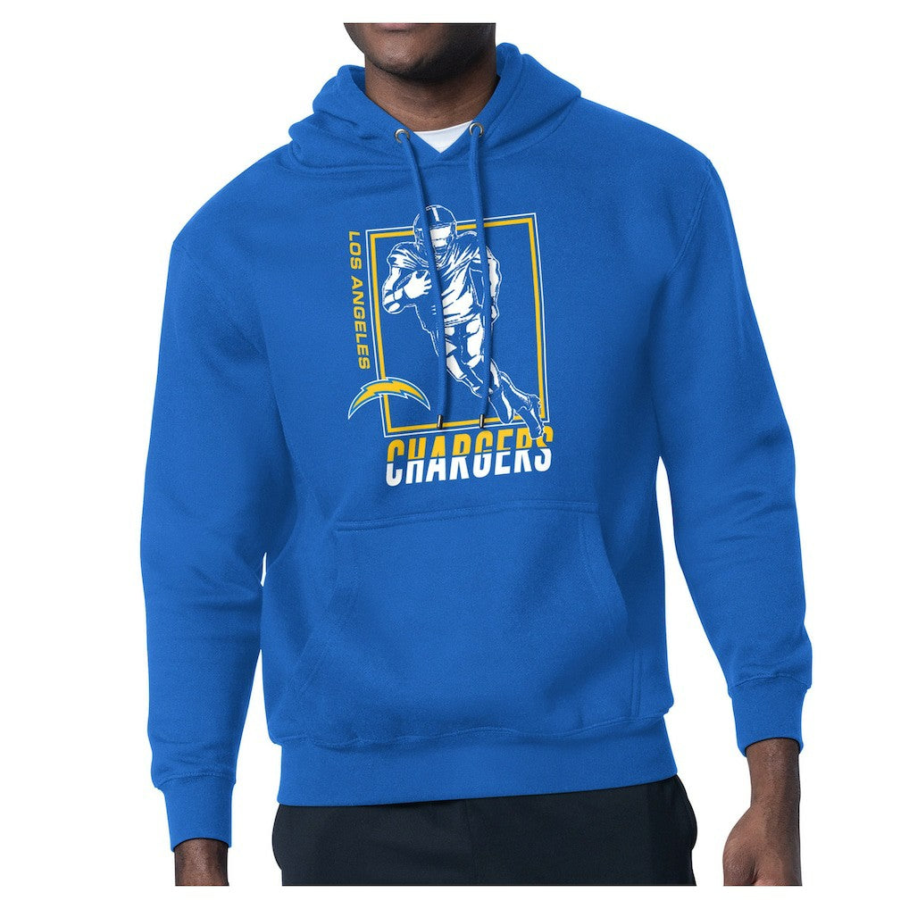 Los Angeles Chargers Starter Player Grid Pullover Hoodie - Powder Blue Hoodies