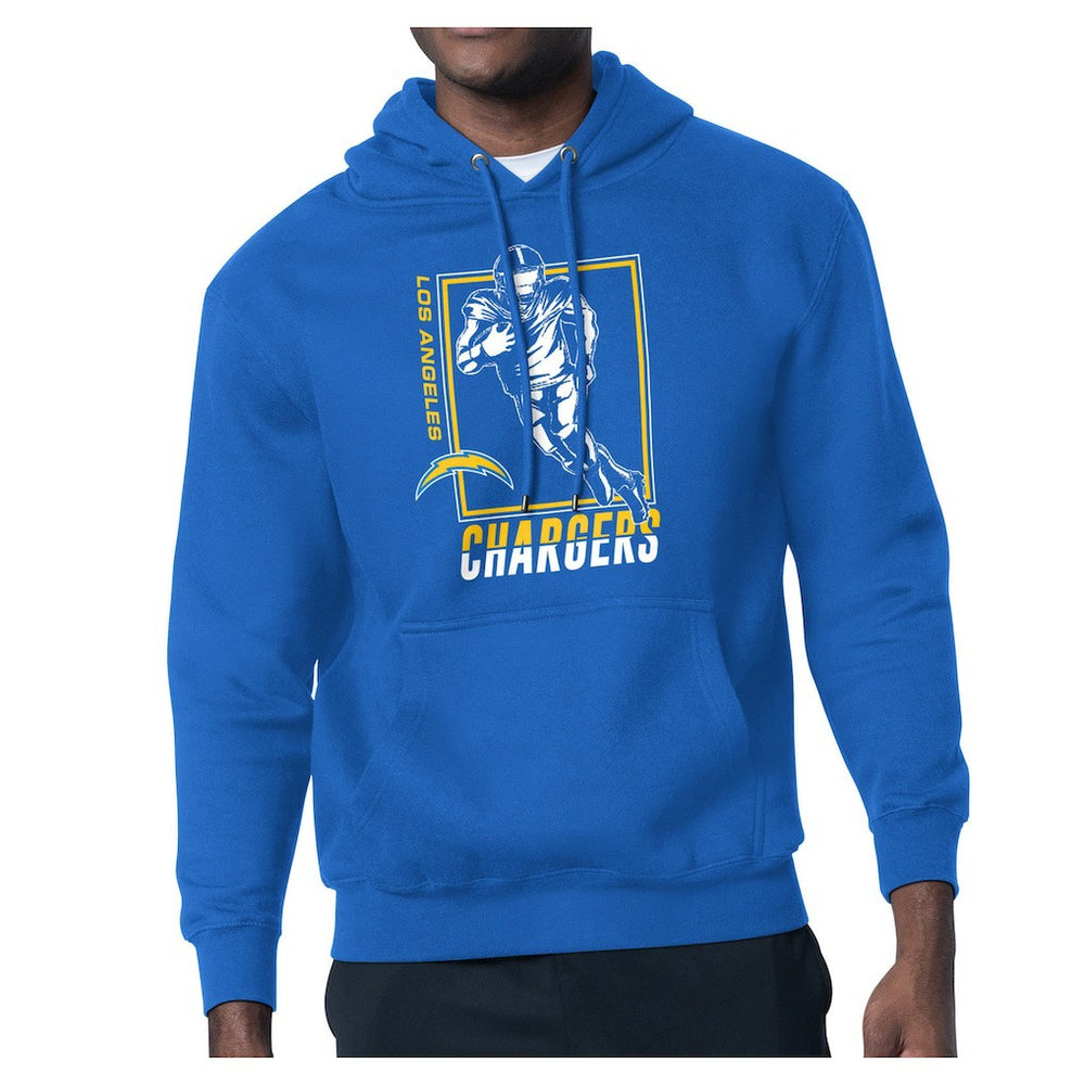 Los Angeles Chargers Starter Player Grid Pullover Hoodie - Powder Blue Hoodies