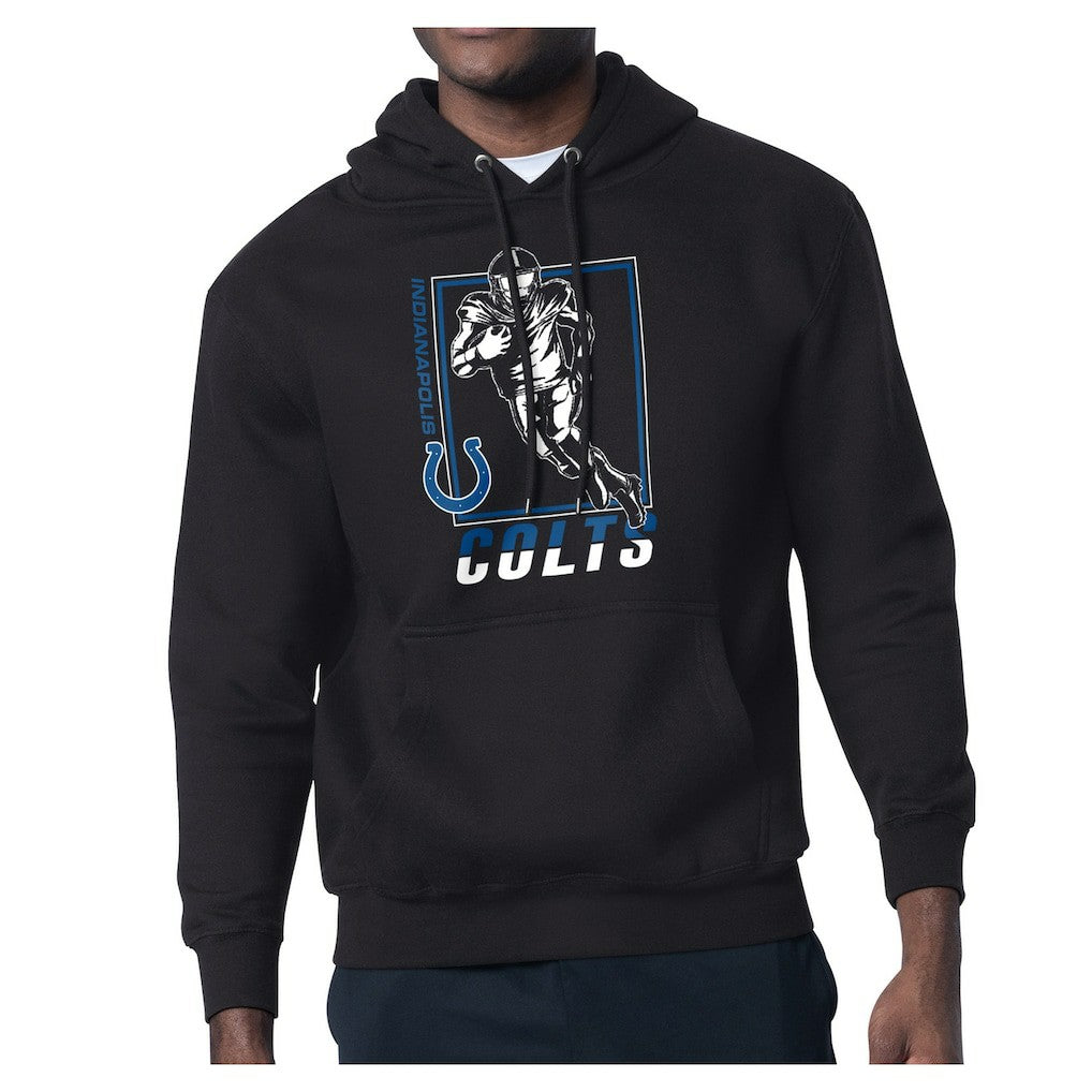 Indianapolis Colts Starter Player Grid Pullover Hoodie - Black Hoodies