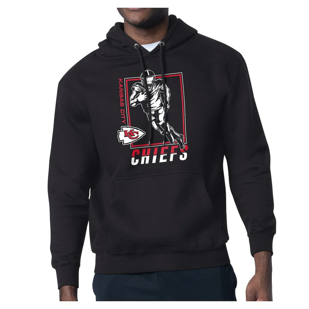 Kansas City Chiefs Starter Player Grid Pullover Hoodie - Black Hoodies