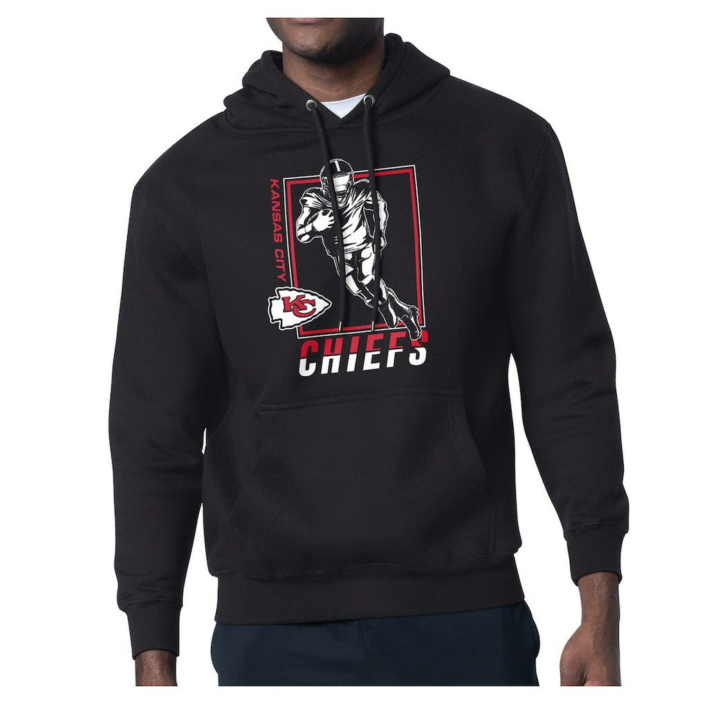Kansas City Chiefs Starter Player Grid Pullover Hoodie - Black Hoodies