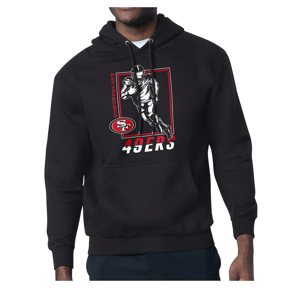 San Francisco 49ers Starter Player Grid Pullover Hoodie - Black Hoodies