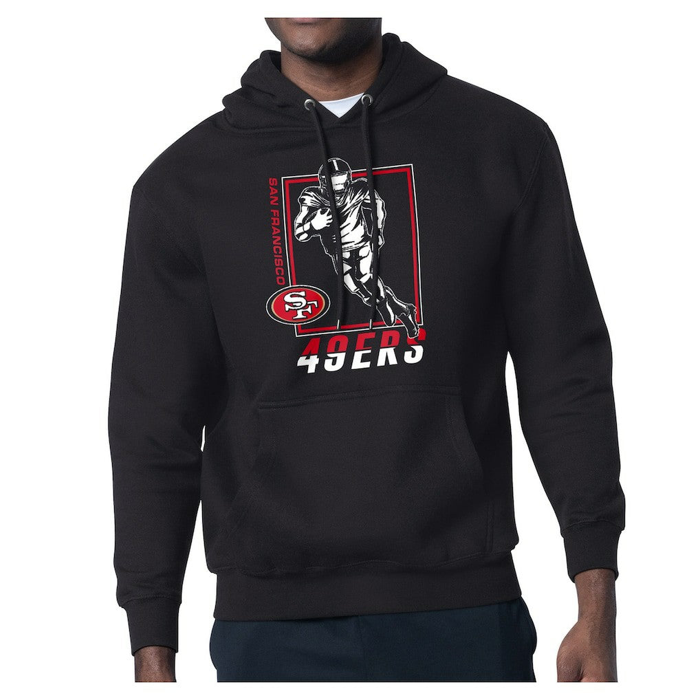 San Francisco 49ers Starter Player Grid Pullover Hoodie - Black Hoodies