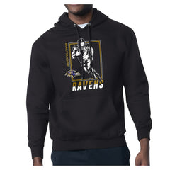 Baltimore Ravens Starter Player Grid Pullover Hoodie - Black Hoodies