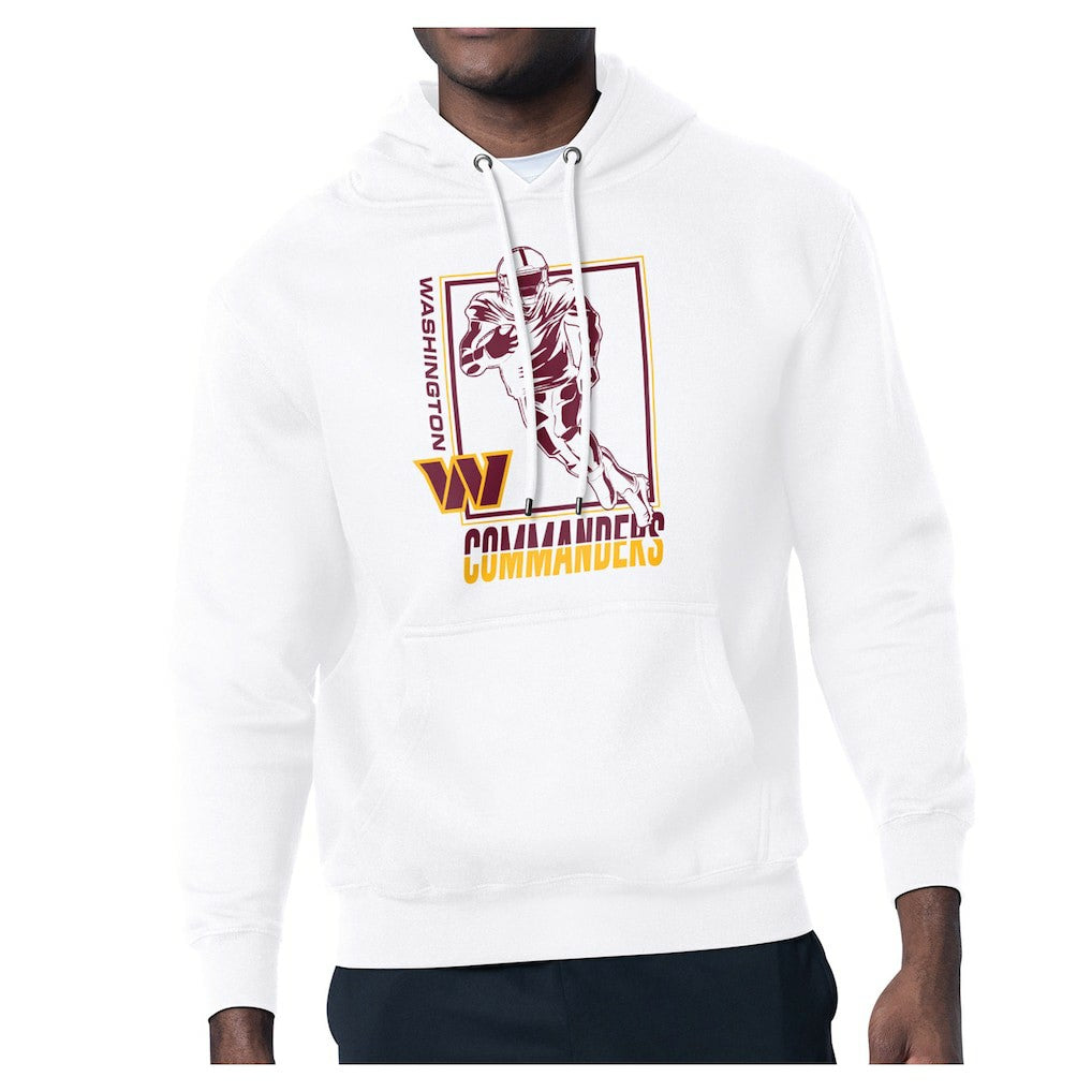 Washington Commanders Starter Player Grid Pullover Hoodie - White Hoodies