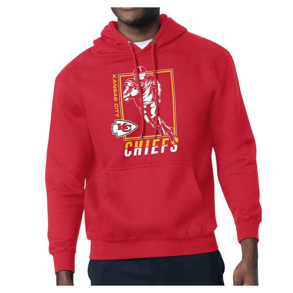 Kansas City Chiefs Starter Player Grid Pullover Hoodie - Red Hoodies