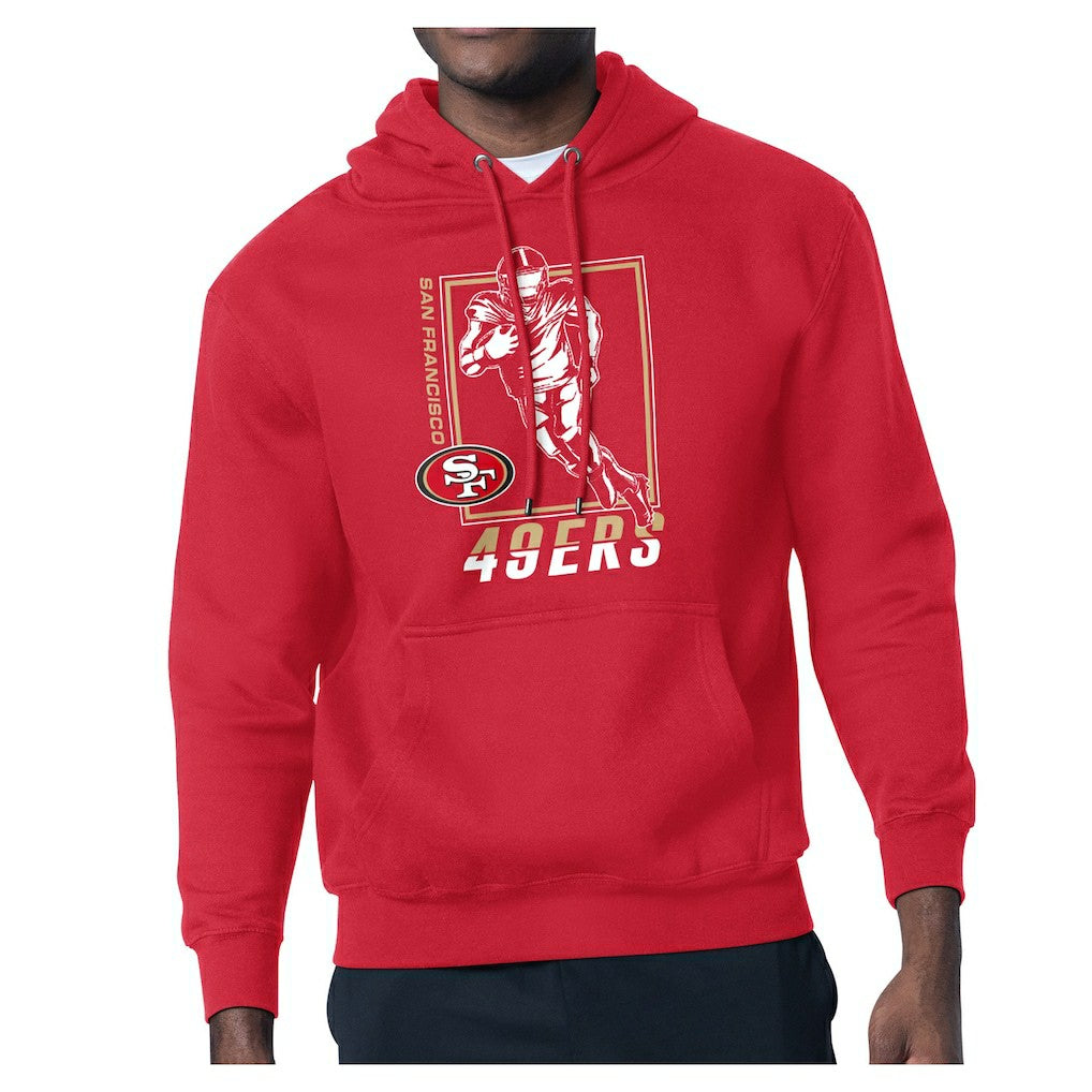 San Francisco 49ers Starter Player Grid Pullover Hoodie - Red Hoodies