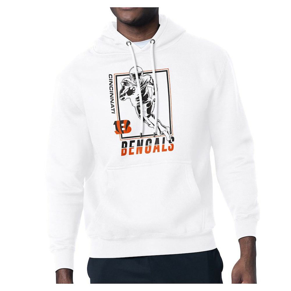 Cincinnati Bengals Starter Player Grid Pullover Hoodie - White Hoodies
