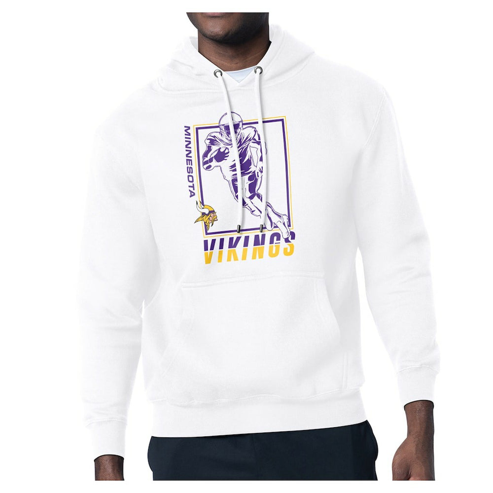 Minnesota Vikings Starter Player Grid Pullover Hoodie - White Hoodies