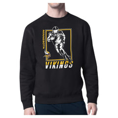 Minnesota Vikings Starter Player Grid Pullover Sweatshirt - Black Pullover