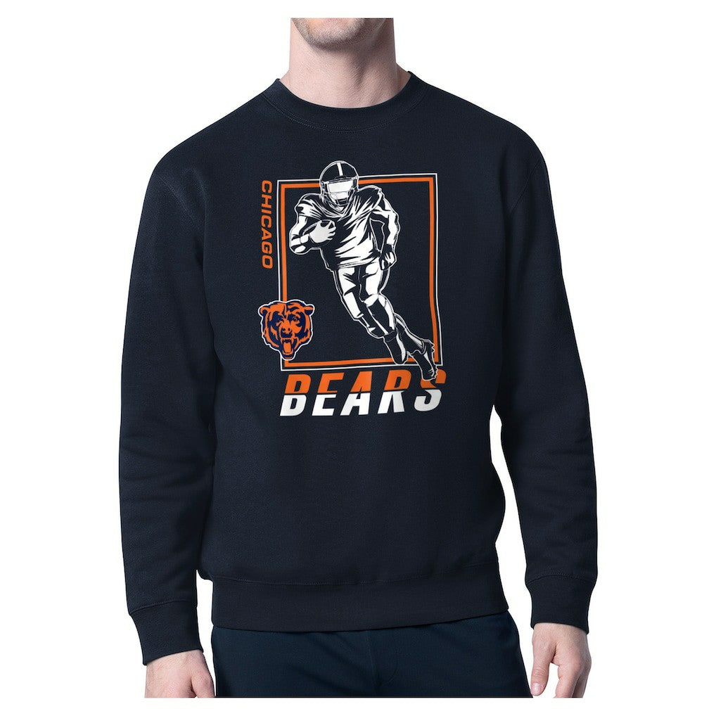 Chicago Bears Starter Player Grid Pullover Sweatshirt - Navy Pullover